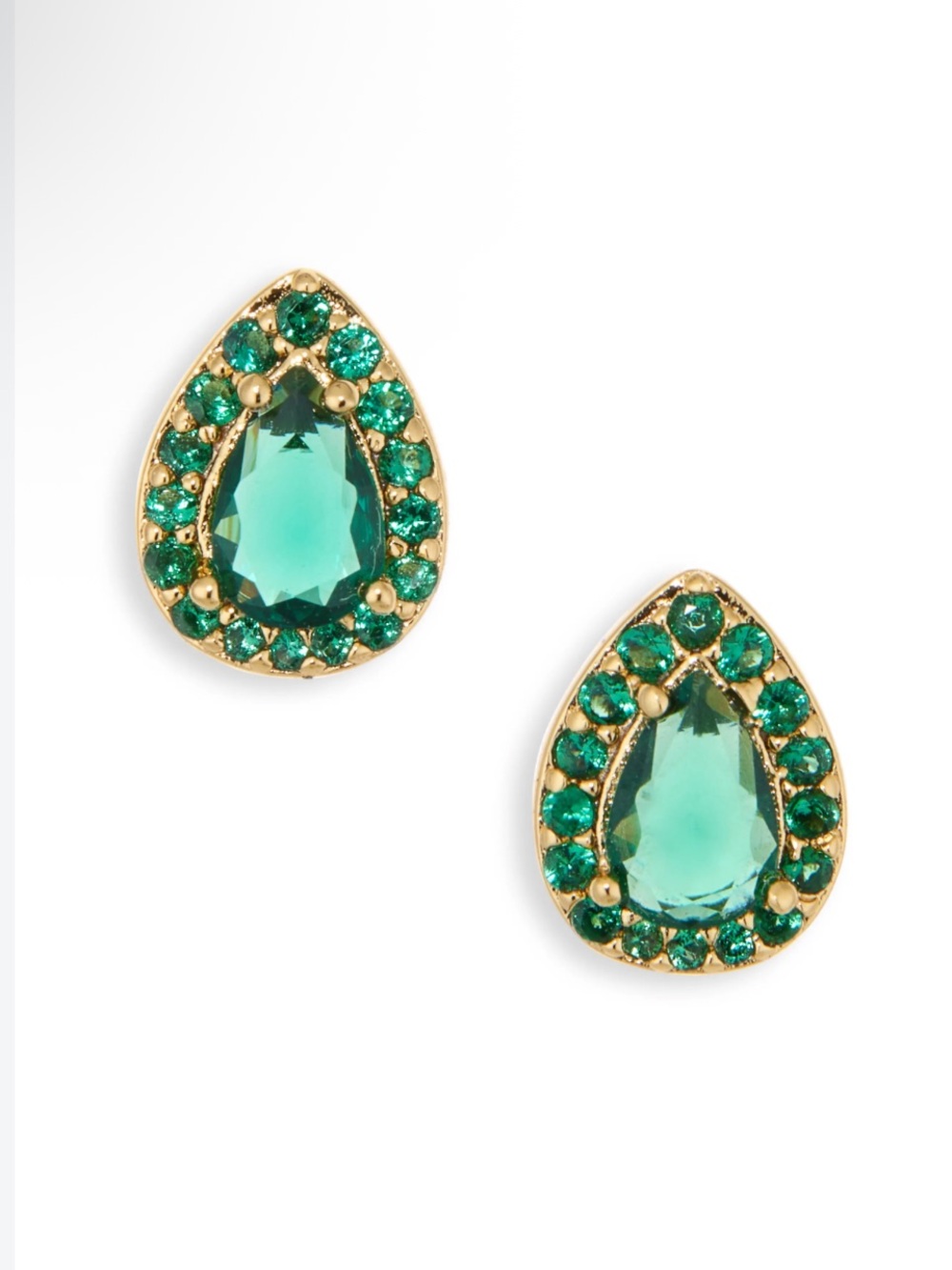 Kate Spade teardrop pavé stud earrings